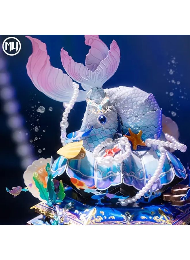 لغز صندوق حورية البحر ثلاثي الأبعاد من المعدن، هدية كنز يدوية اصنعها بنفسك - Image 3